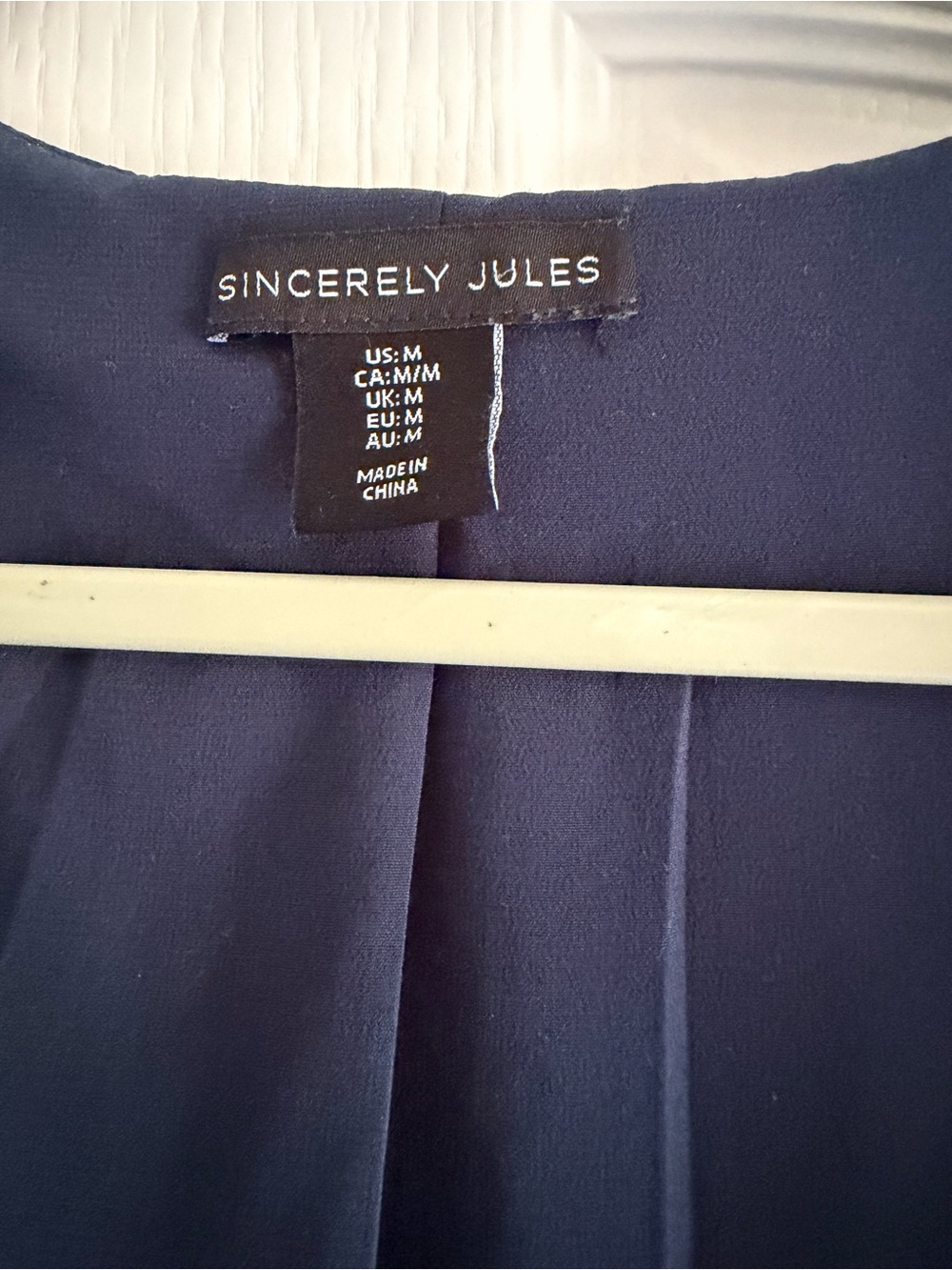Sincerely Jules Navy Button-Front Mini Dress - Picture 2 of 3